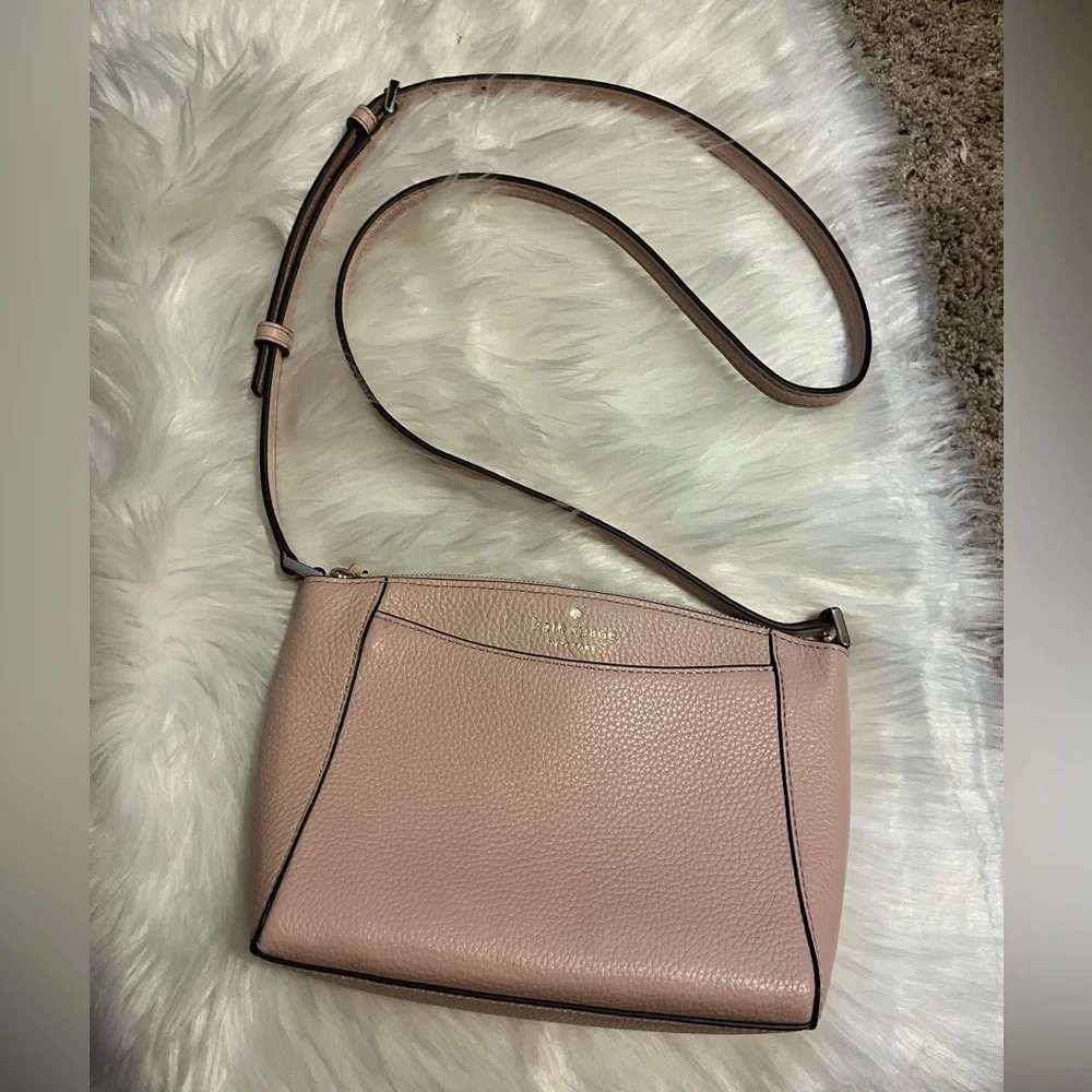Kate Spade Pink Leather Crossbody Bag - Picture 3 of 12